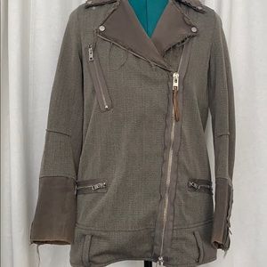 DISTRESSED ALLSAINTS JACKET MISSING BELT